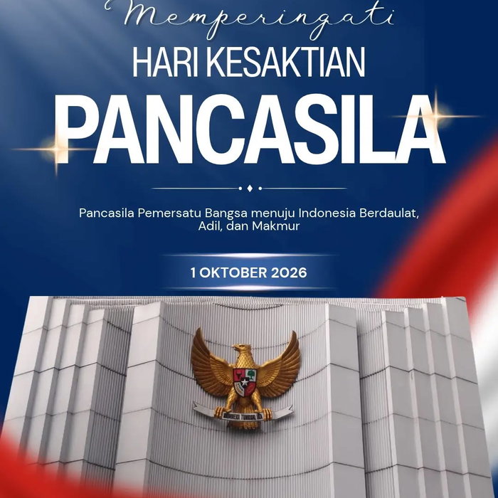 🇮🇩 Selamat Memperingati Hari Kesaktian Pancasila Pancasila bukan sekadar dasar negara, tetapi juga pedoman dalam bersik…