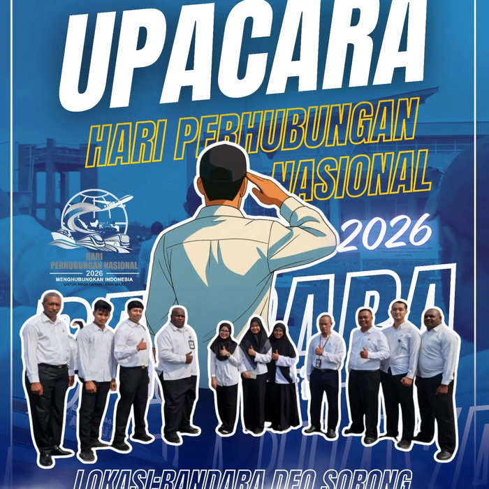Selamat Hari Perhubungan Nasional 2026! ✨ Hari ini, perwakilan dan jajaran Bandara Kambuaya bergabung bersama insan pe…