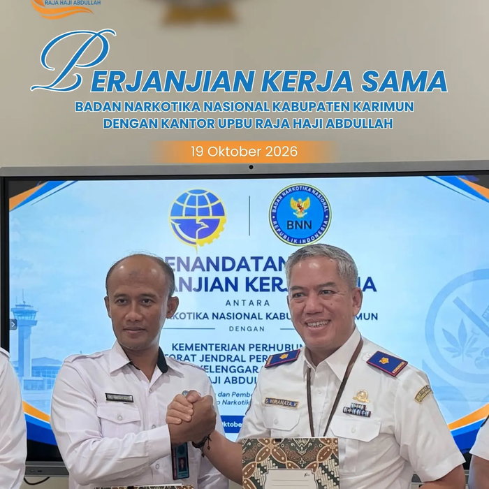 🤝 Perkuat Sinergi, Wujudkan Lingkungan yang Bersinar (Bersih Narkoba)! Kepala Kantor UPBU Raja Haji Abdullah Bapak M S…