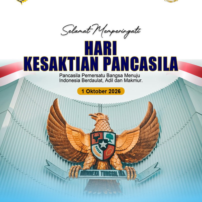 Segenap Pimpinan Kantor UPBU Kelas III Kuala Pembuang mengucapkan Selamat Hari Kesaktian Pancasila 2026. Jadikan nilai-…