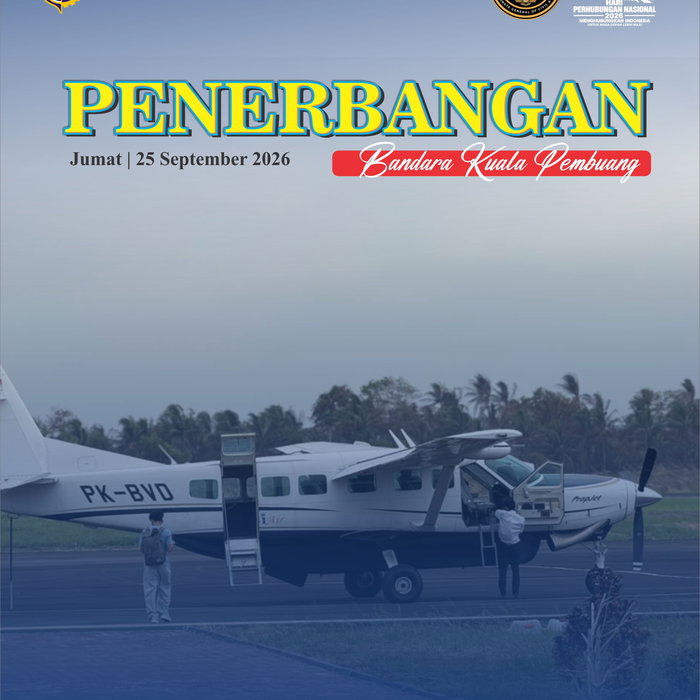 Aktivitas penerbangan perintis Jumat, 25 September 2026 di Bandara Kuala Pembuang, Kabupaten Seruyan, Kalimantan Tengah…