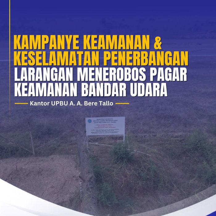 ✈️ KAMPANYE LARANGAN MENEROBOS PAGAR KEAMANAN BANDARA Halo, Sobat Aviasi! 👋 Keselamatan dan keamanan penerbangan merup…