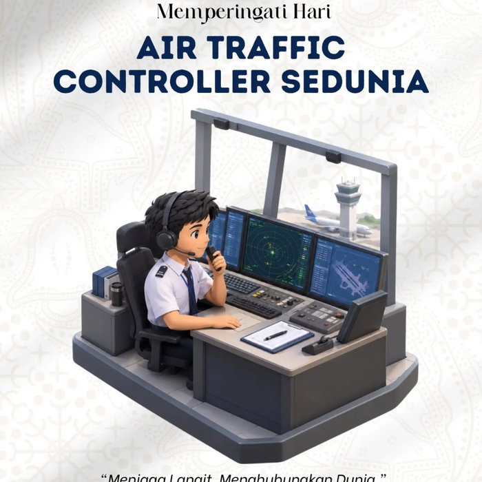 ✈️ Selamat Hari Air Traffic Controller Sedunia! 🌍 Di balik setiap penerbangan yang aman, terdapat peran penting para A…