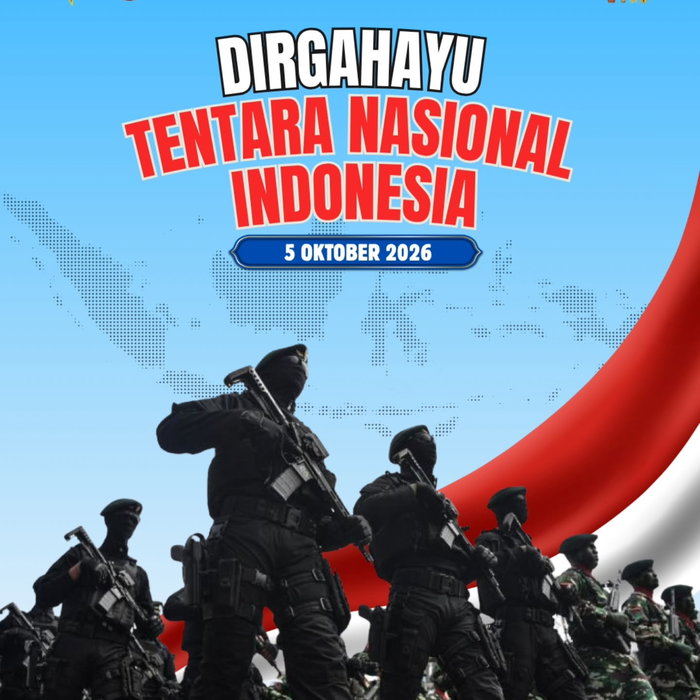 Dirgahayu Tentara Nasional Indonesia ke-81. Dengan semangat patriotisme, pengabdian, dan profesionalisme, mari bersama …