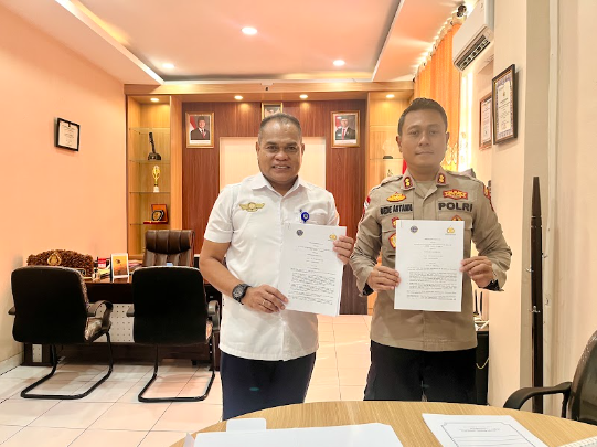 Penandatanganan MOU Bandara dengan Polres Belu