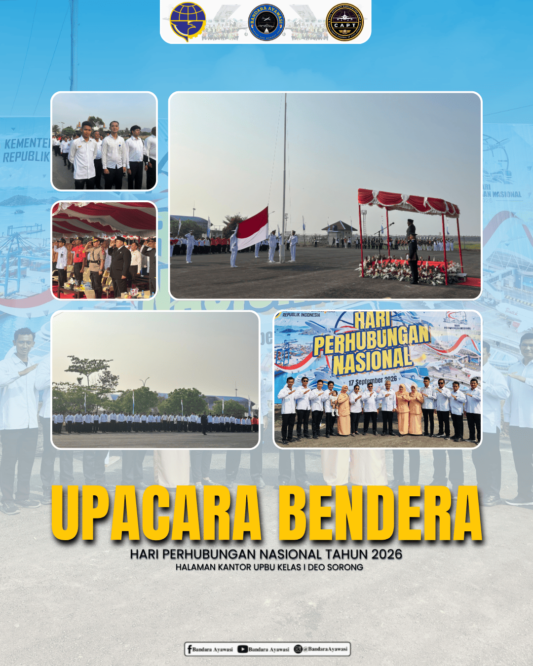 UPBU Kelas III Ayawasi Hadiri Upacara Peringatan Hari Perhubungan Nasional 2026 di Sorong
