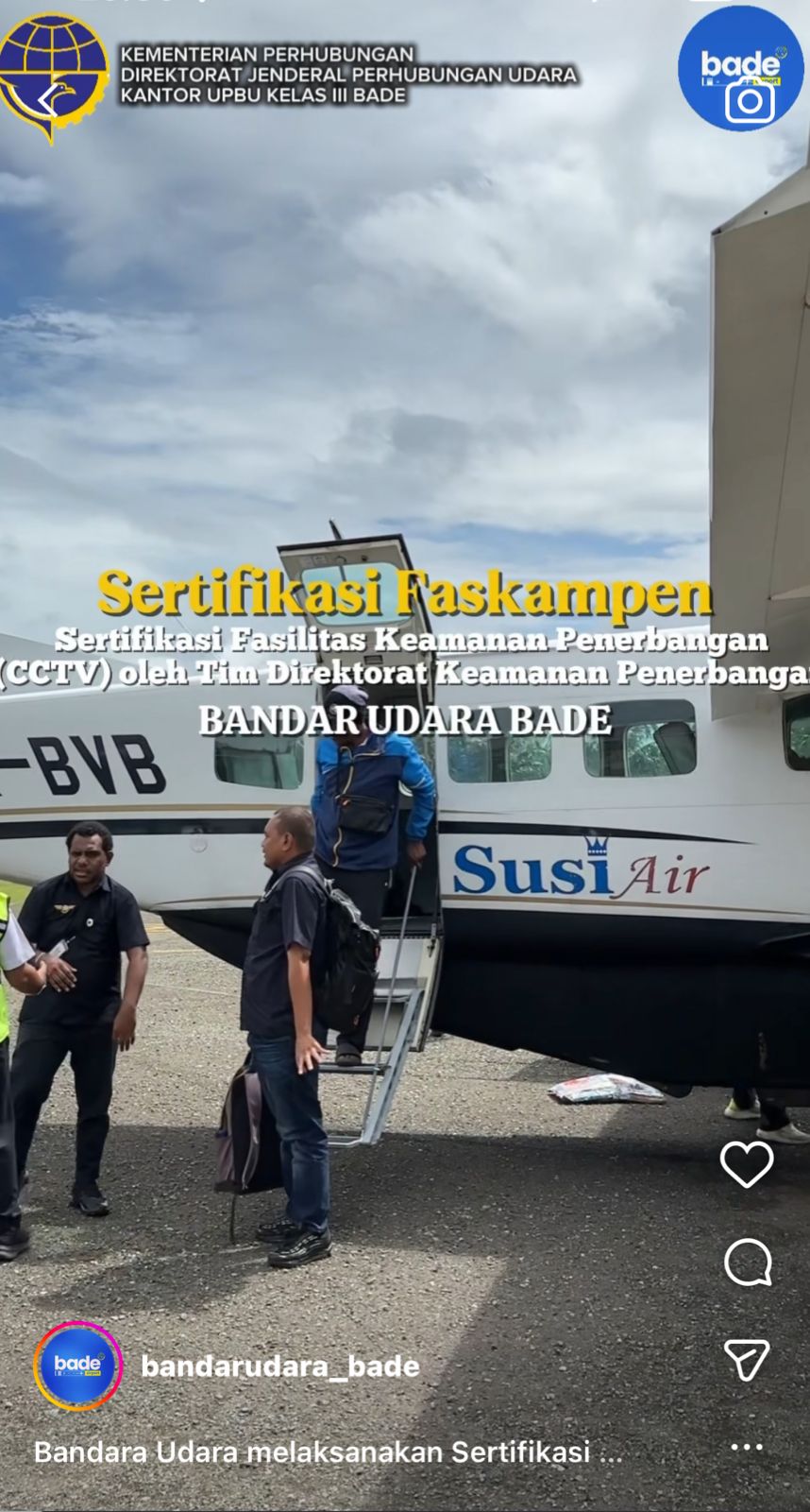 Kegiatan Sertifikasi Peralatan Kemanan Penerbangan (CCTV) oleh Tim Direktorat Keamanan Penerbangan