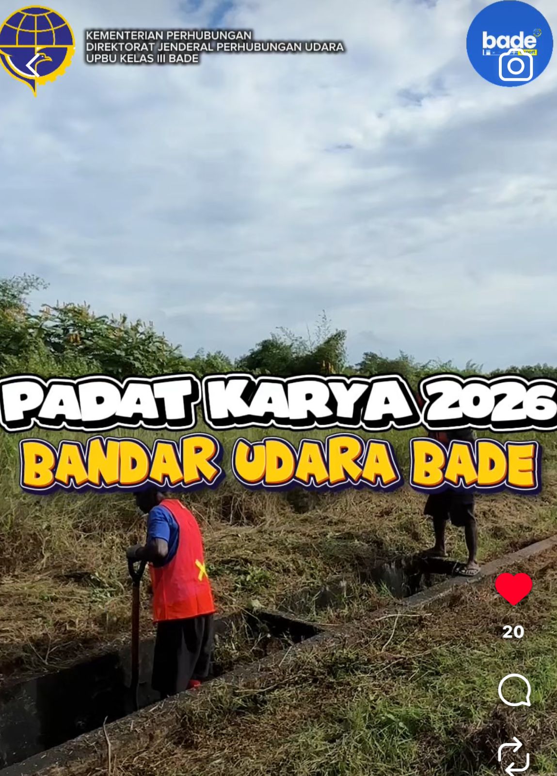 Padat Karya Bandar Udara Bade 2026