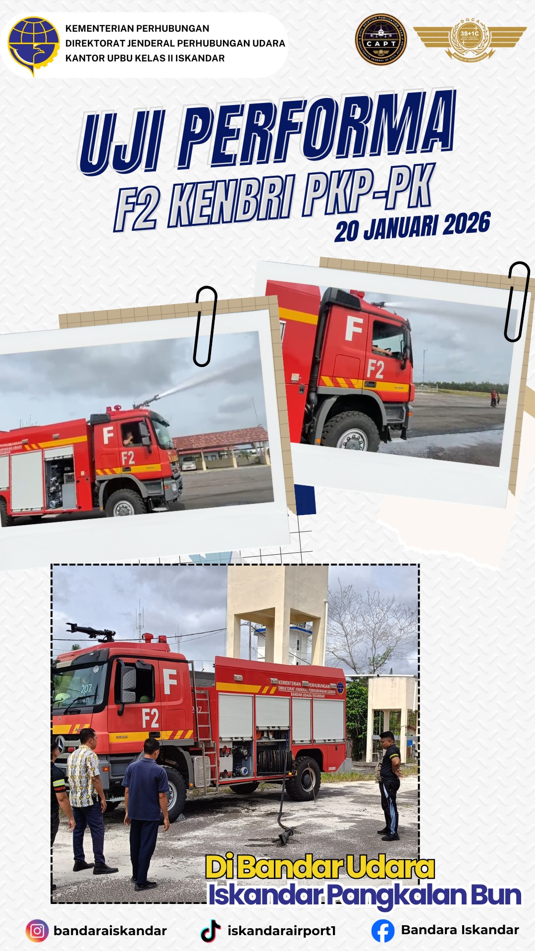 Pengujian Performa Kendaraan Foam Tender F2 KENBRI