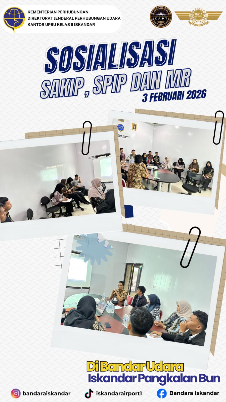 Sosialisasi SAKIP, SPIP dan MR