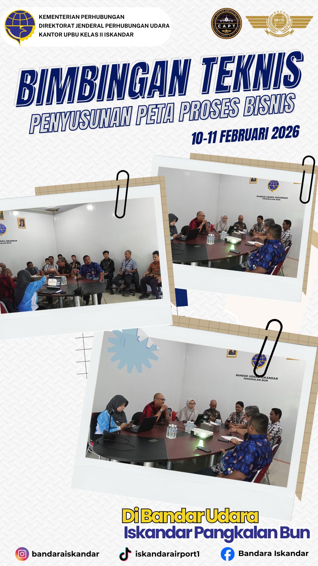 Bimbingan Teknis Penyusunan Peta Proses Bisnis di Lingkungan Direktorat Jenderal Perhubungan Udara