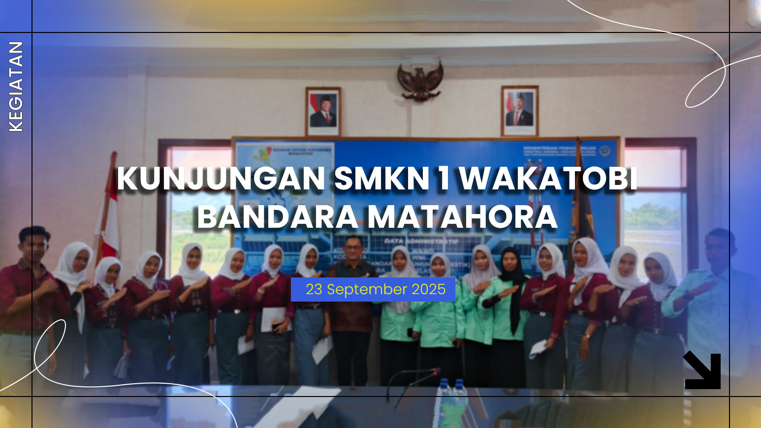 Kunjungan Siswa-Siswi SMKN 1 Wakatobi pada Bandara Matahora