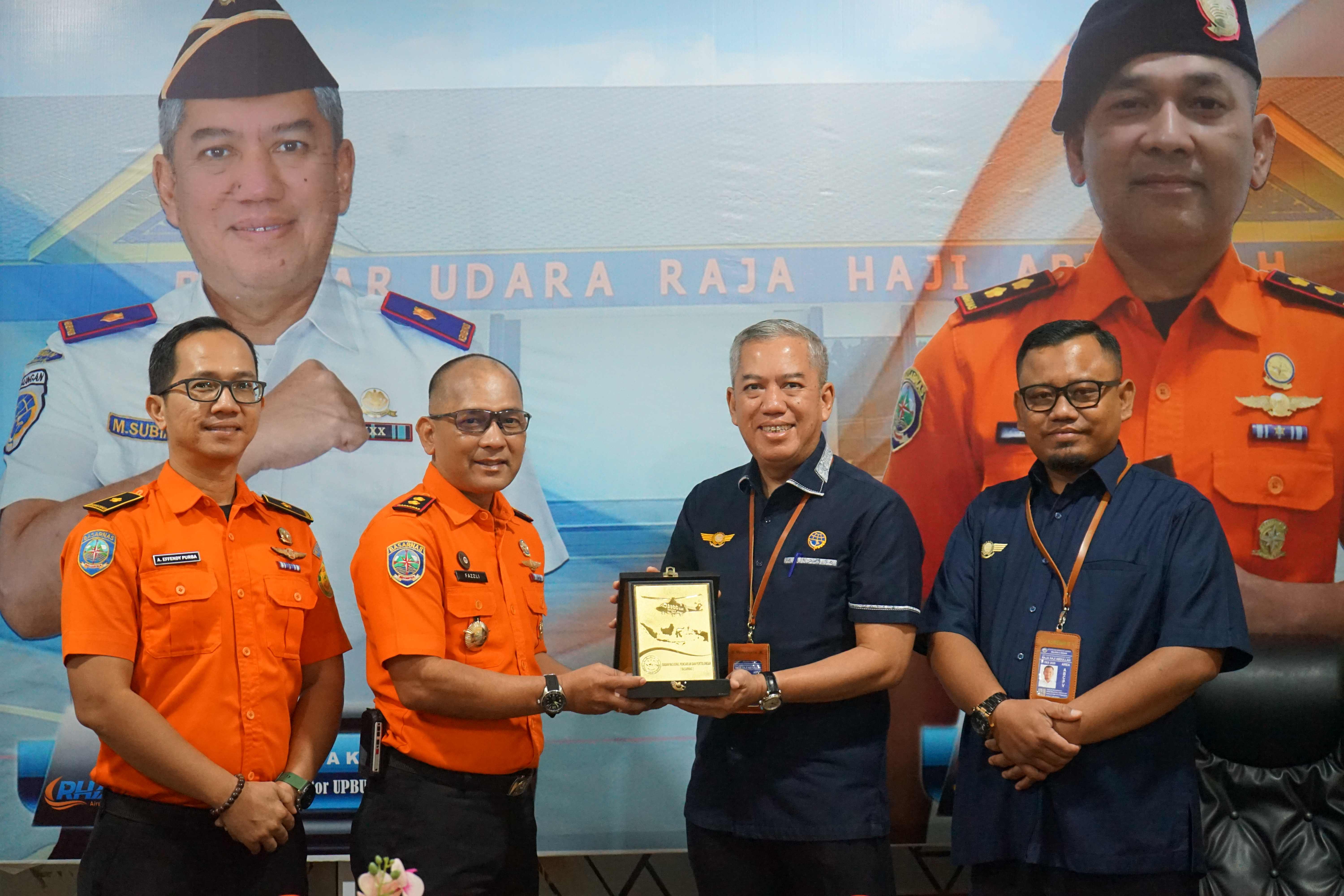 Gambar kegiatan dengan judul LOCA Antara Kantor Pencarian dan Pertolongan Kelas A Tanjung Pinang dengan Kantor UPBU Raja Haji Abdullah