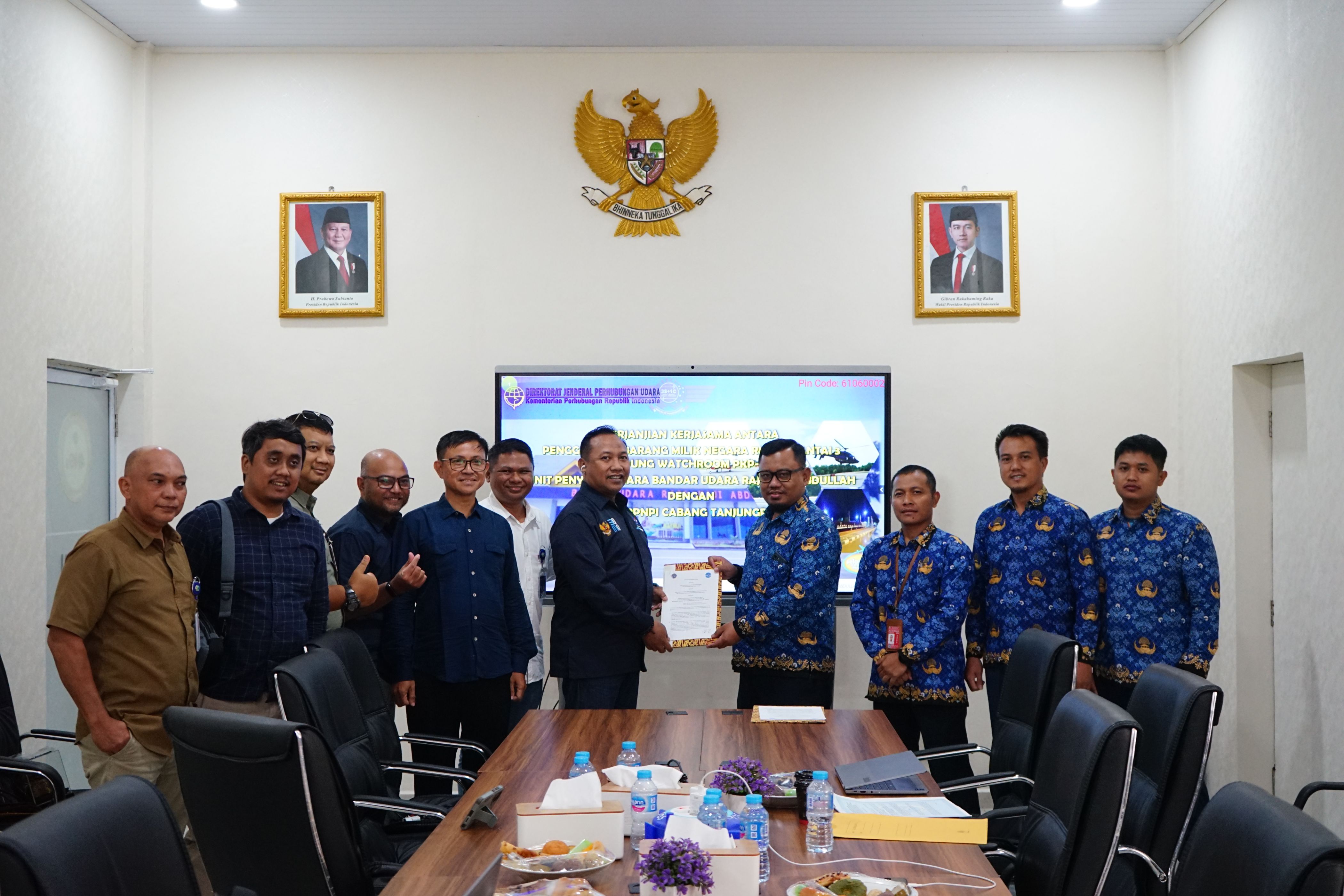 Perjanjian Kerjasama Penggunaan Barang Milik Negara Ruang Lantai 3 Gedung Watchroom PKP-PK UPBU Raja Haji Abdullah dengan Perum LPPNPI Cabang Tanjungpinang