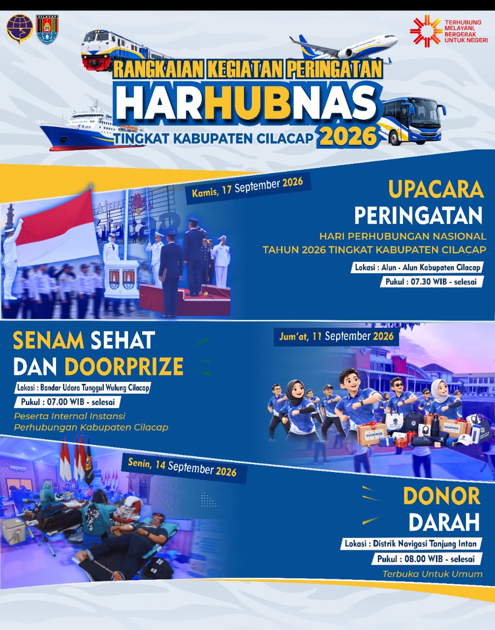 Donor Darah Dalam rangka memperingati Hari perhubungan Nasional Tahun 2026