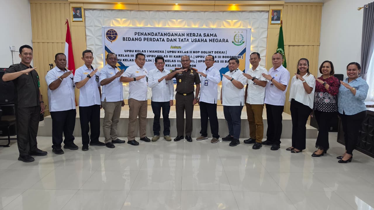 Penandatanganan Kerja Sama Bidang Perdata Dan Tata Usaha Negara