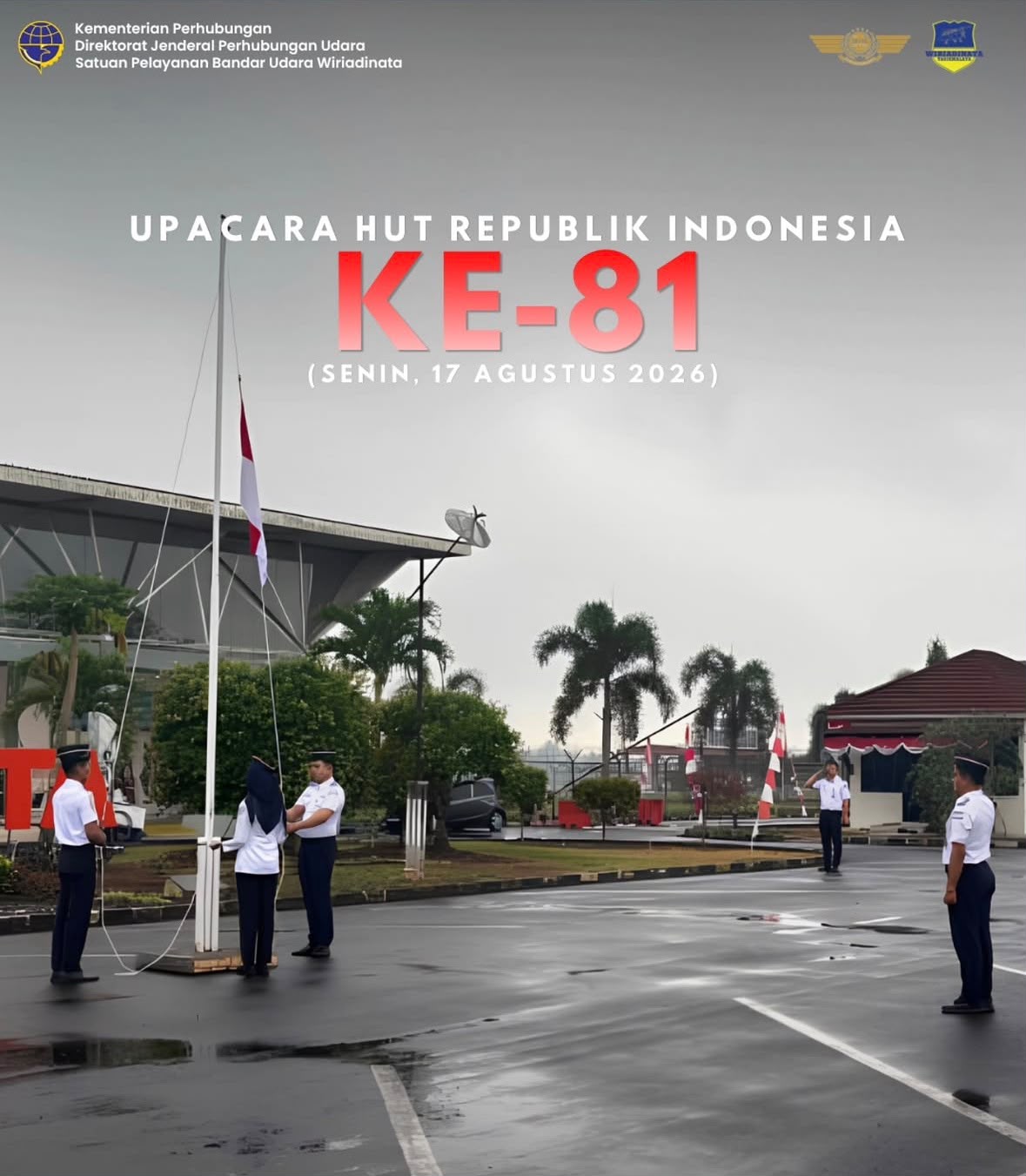 Upacara dalam rangka memperingati HUT Republik Indonesia yang Ke-81