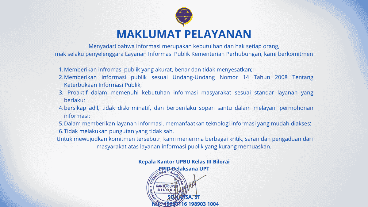 MAKLUMAT PELAYANAN