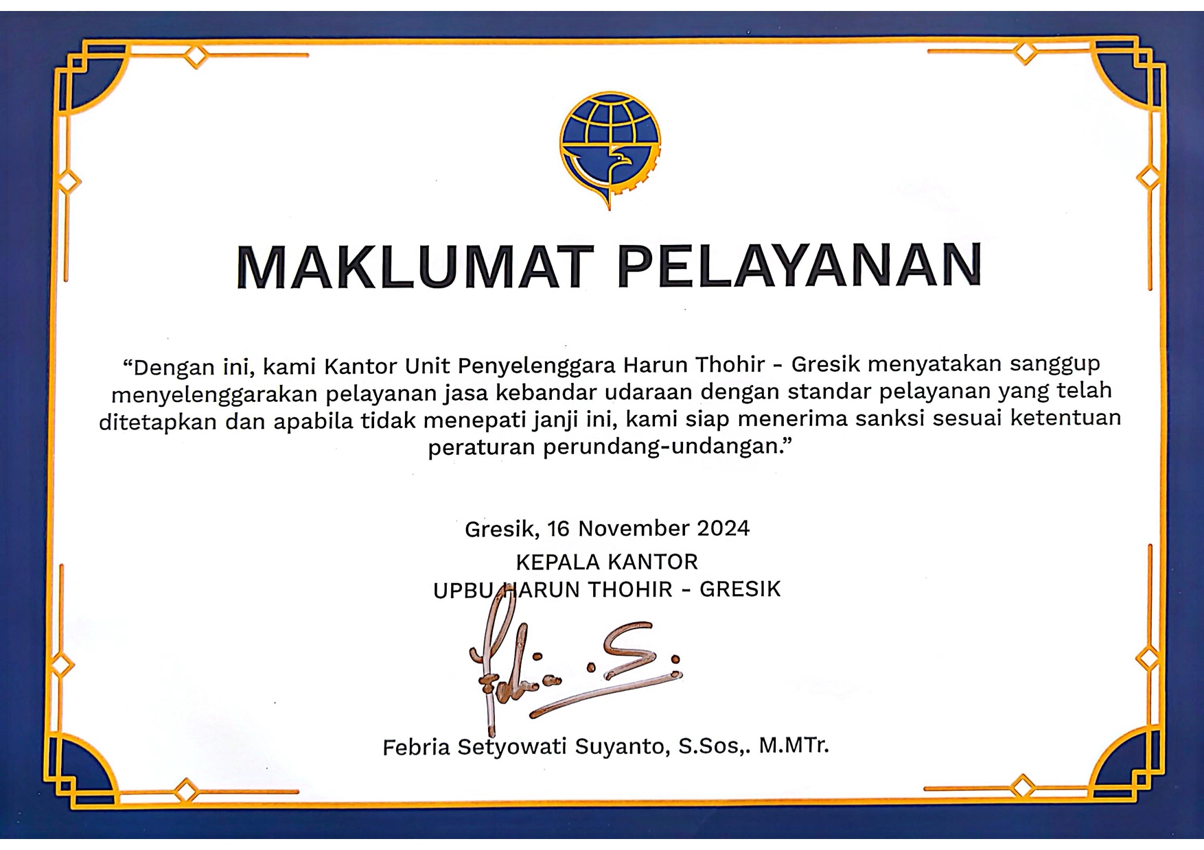 Maklumat Pelayanan