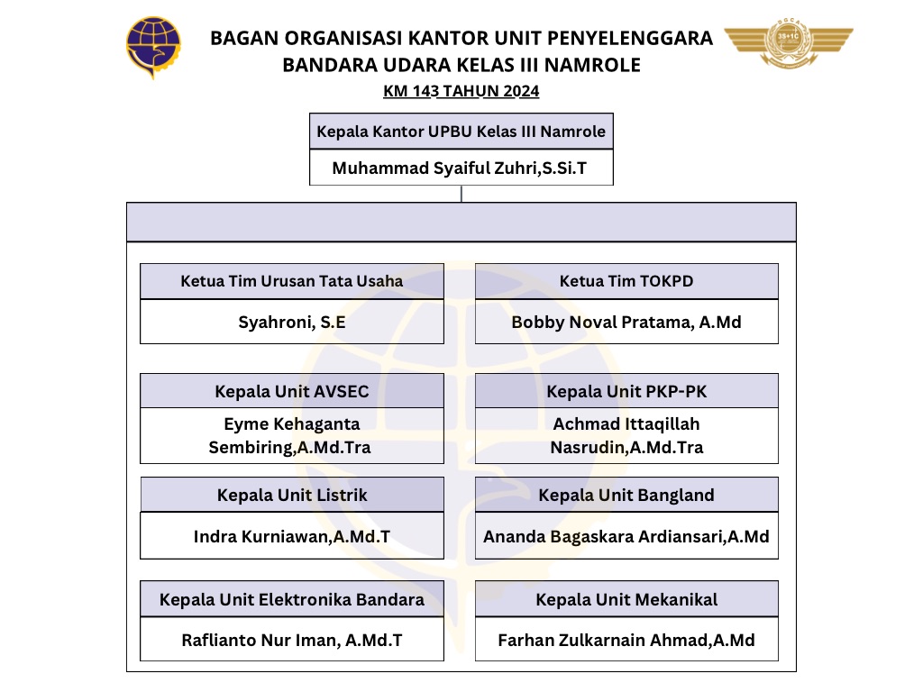 Struktur Organisasi Kantor UPBU Kelas III Namrole