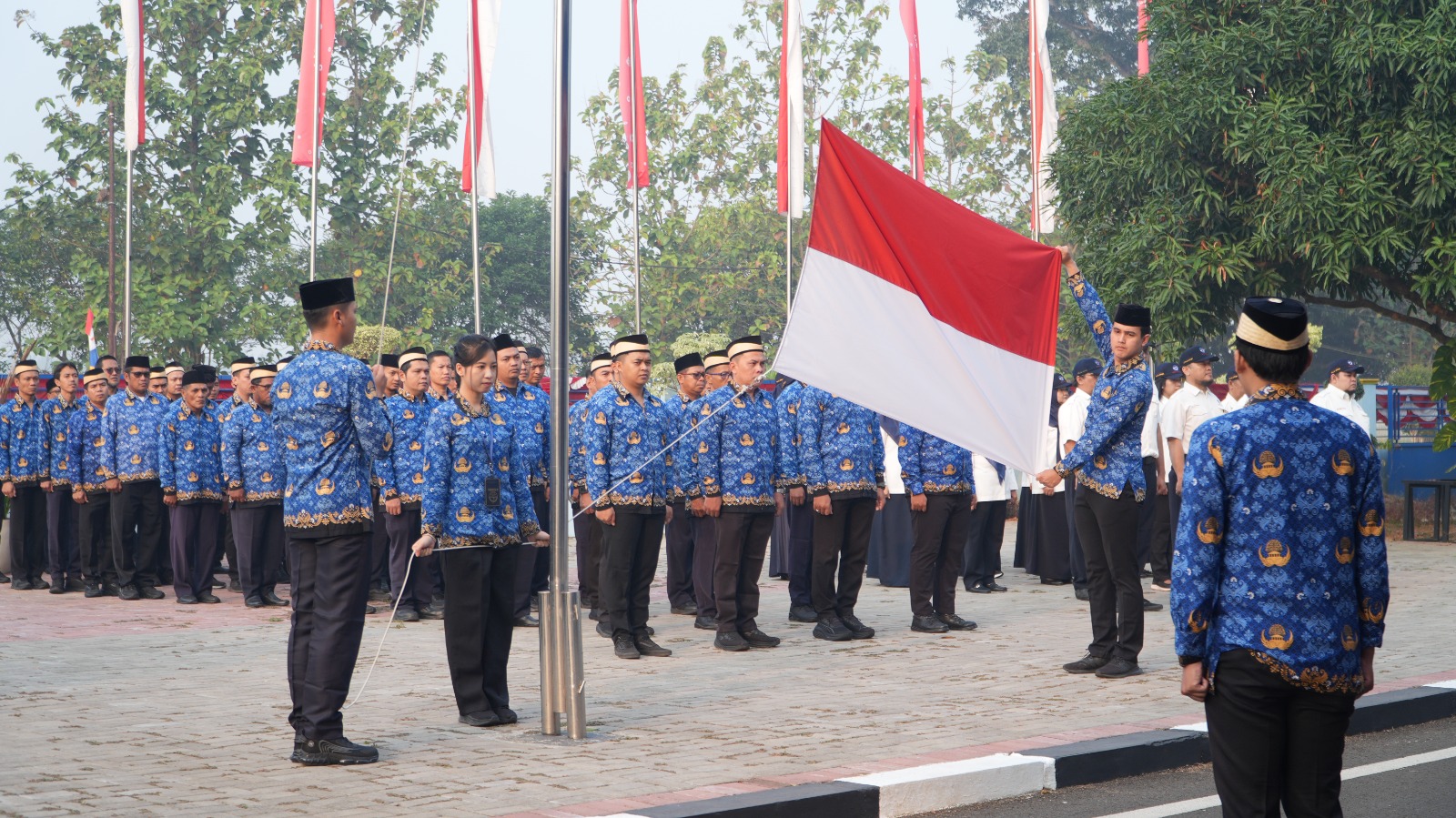 Upacara HUT ke 81 Republik Indonesia