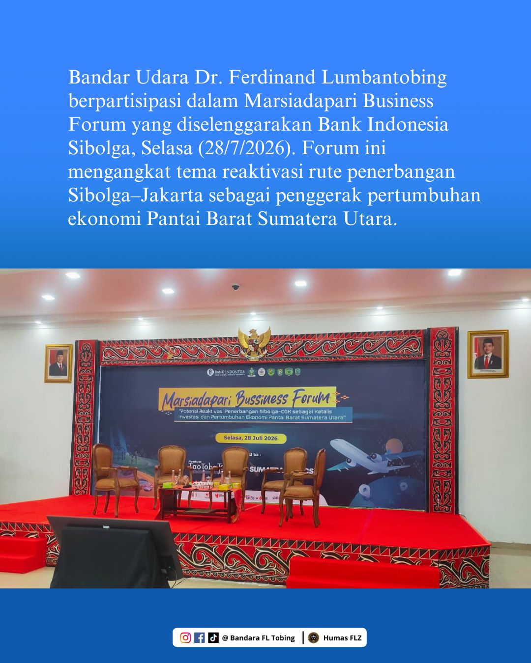 Marsiadapari Business Forum di Bank Indonesia, Sibolga.