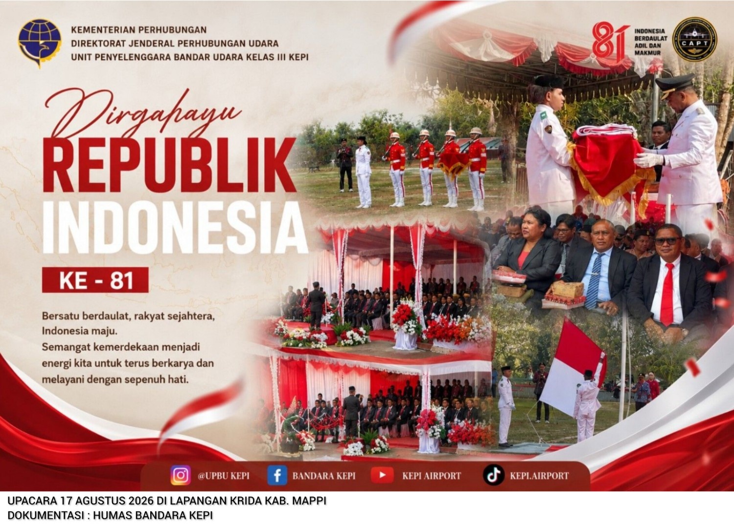 Pelaksanaan Upacara 17 Agustus 2026