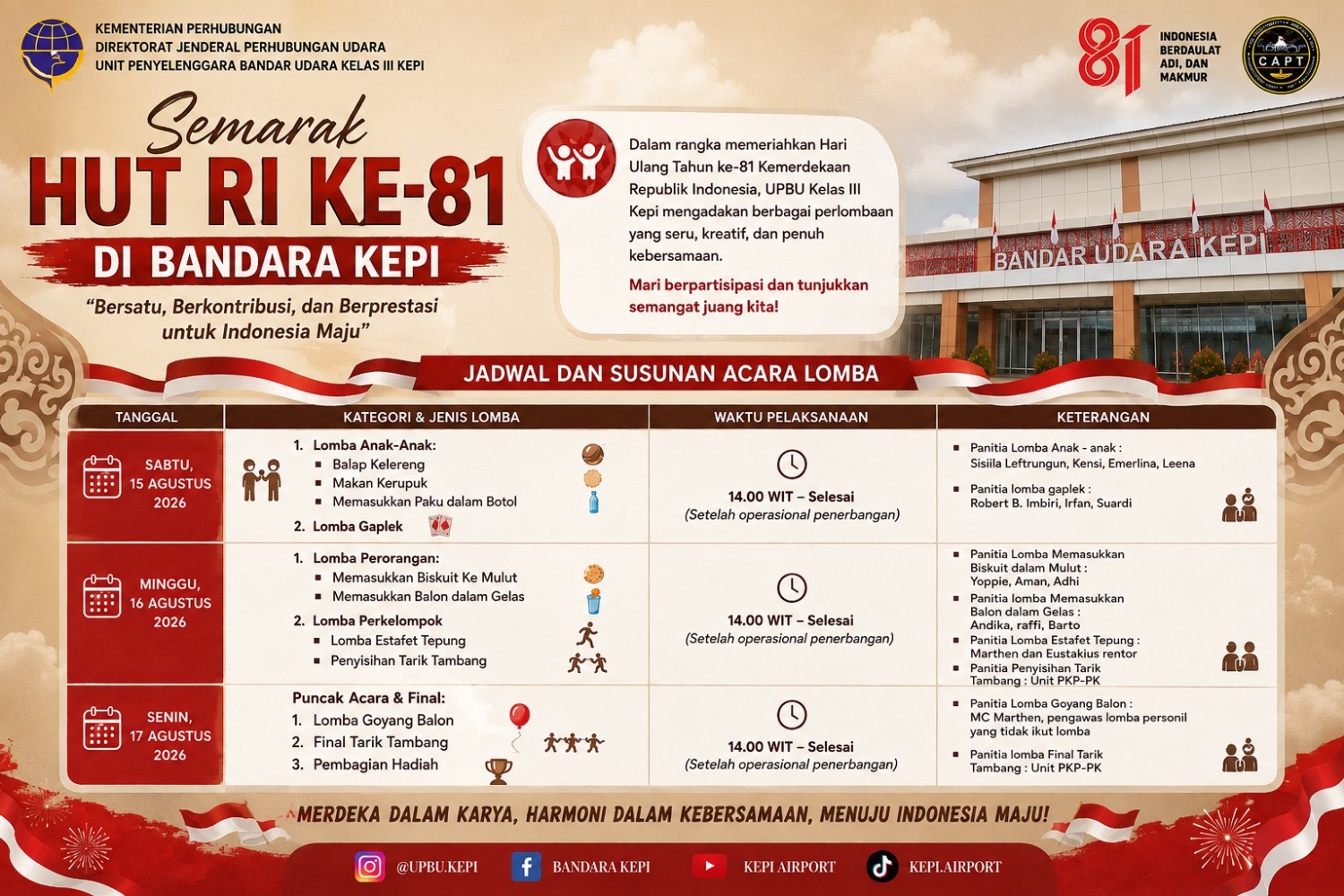 Semarak Lomba HUT RI Ke 81