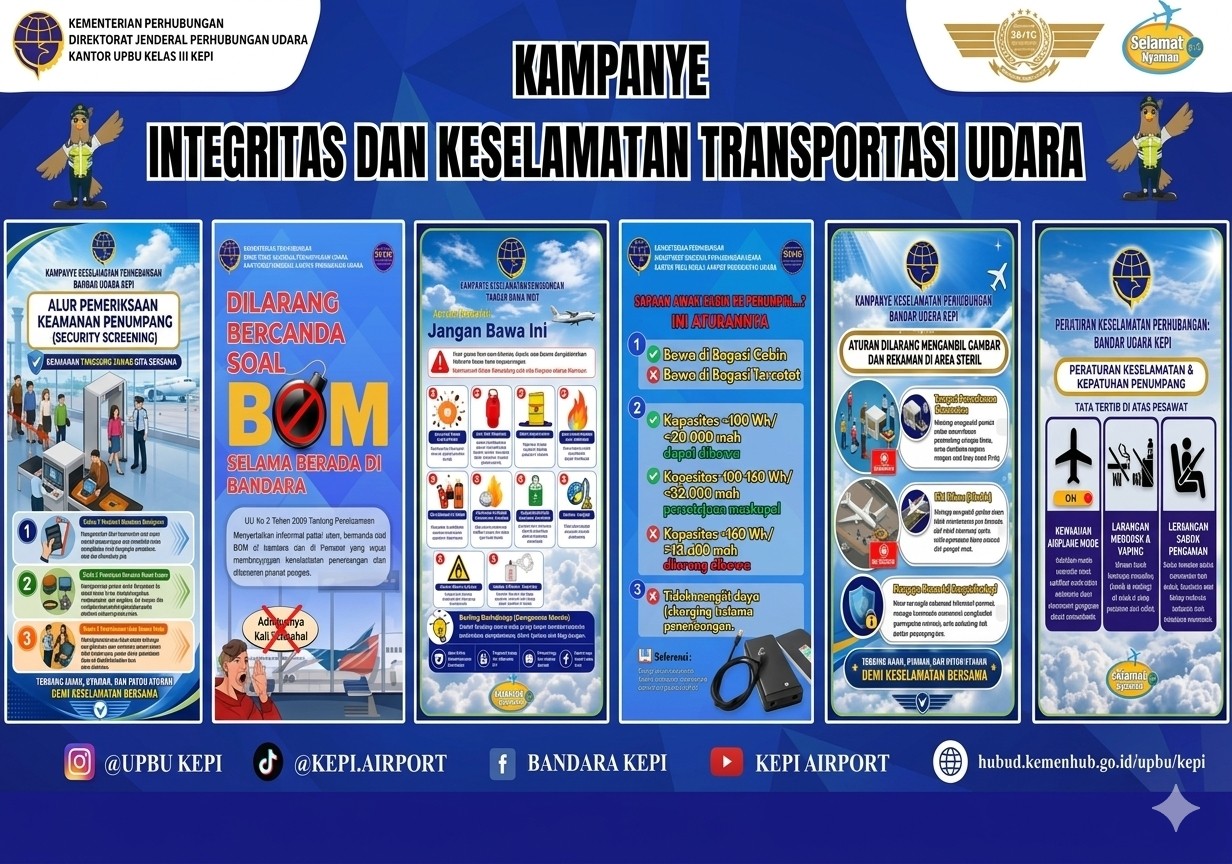 Kampanye Keselamatan Penerbangan Perode Agustus 2026