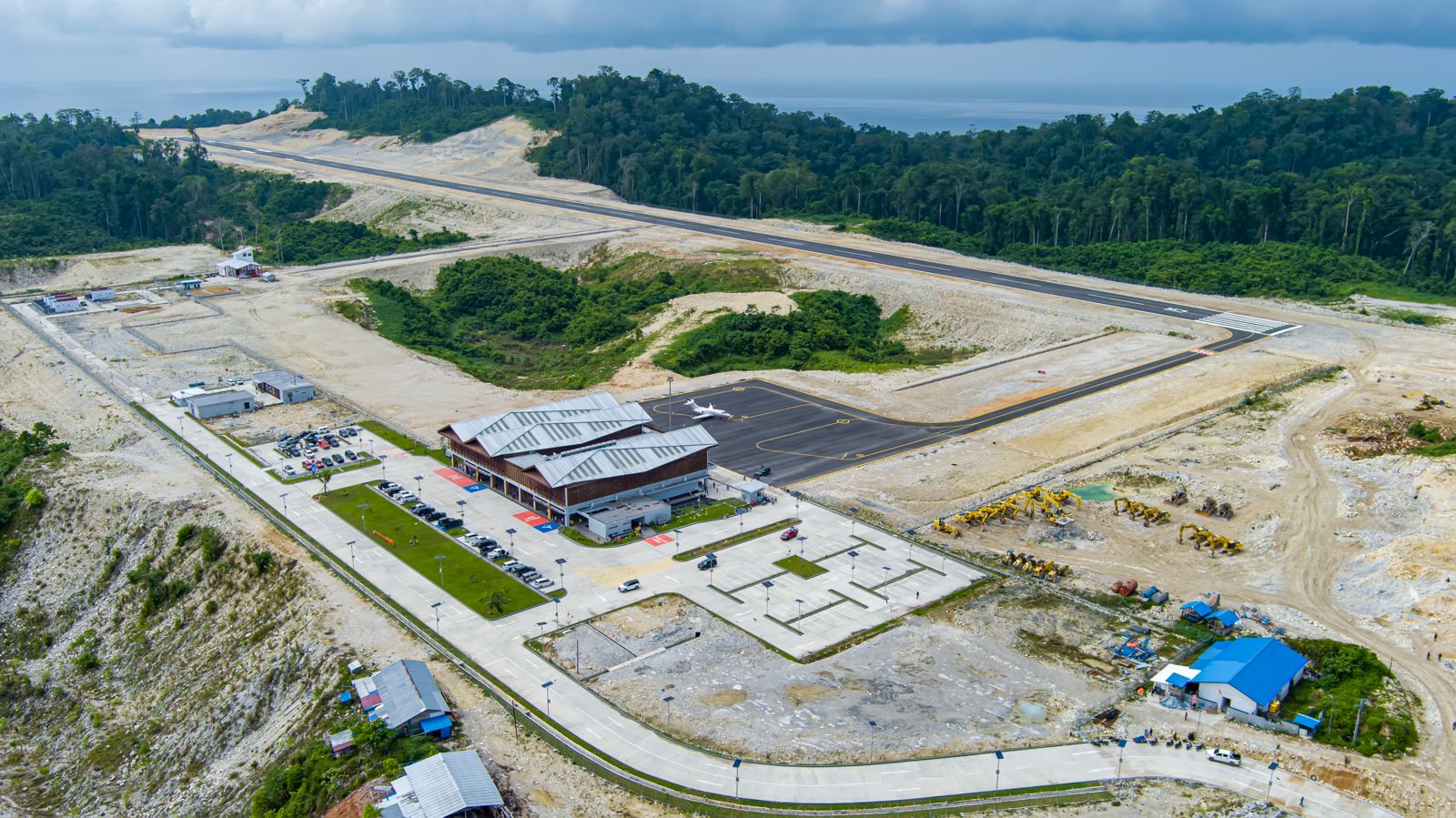Drone view Bandara Siboru